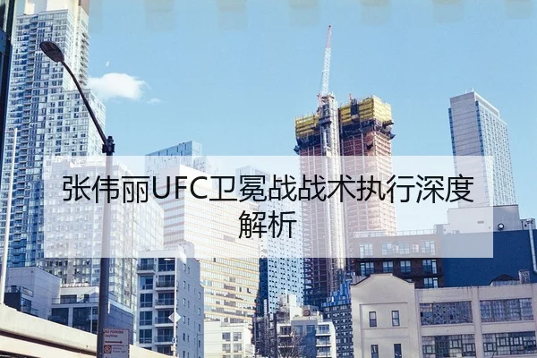 张伟丽UFC卫冕战战术执行深度解析